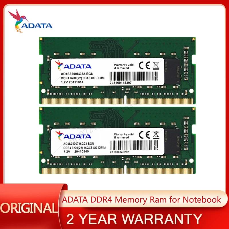 ADATA DDR4 ޸ , SO-Dimm, 2600MHz, 2666MHz, 3200MHz, 8GB, 16GB, 32GB 100%, Ʈ ƮϿ, CL22 ޸ 1.4V